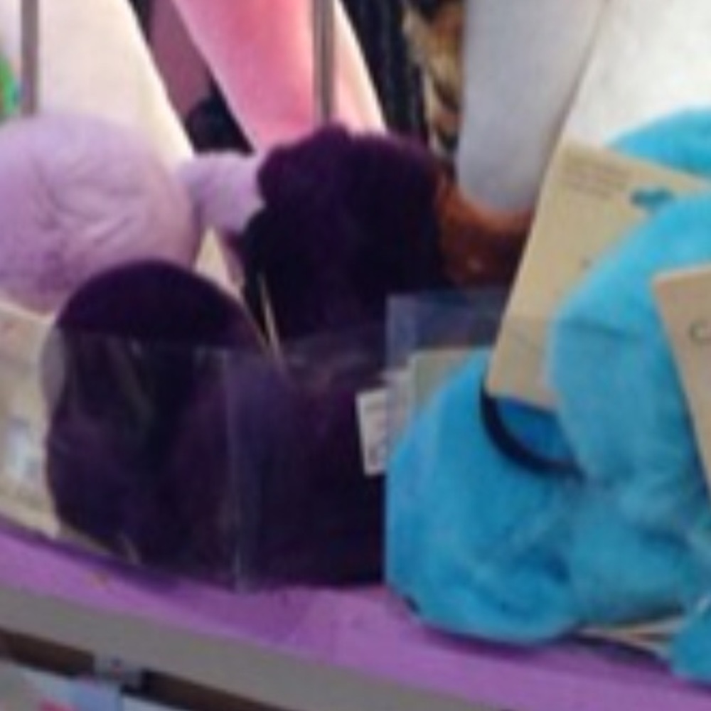 3 ct Rabbit 🐰 Fur Ball Hair Band - Picture 5 of 7